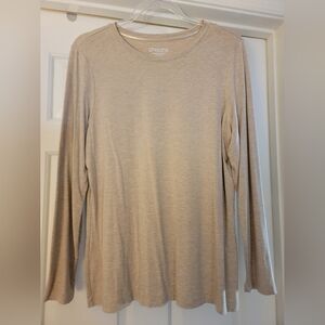 EUC - Chico's Beige Long Sleeve Tee - Chico's 2